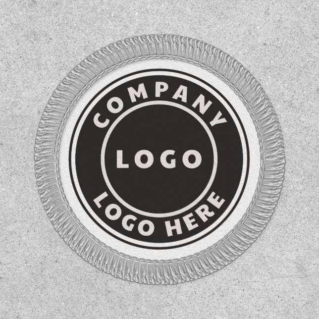 Business Logo Modern Company Employee Promotional Patch (Front)