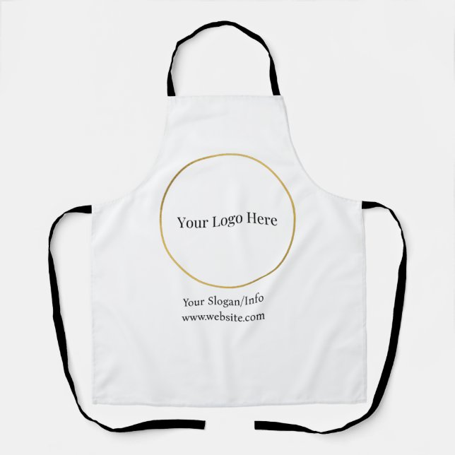Business Logo | Modern Company Template Apron (Front)