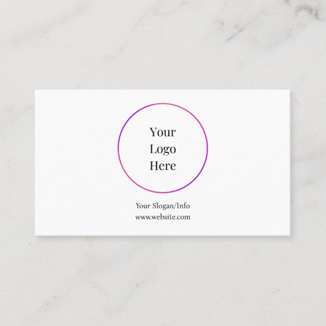 Business Logo | Modern Company Template Business Card (Front)