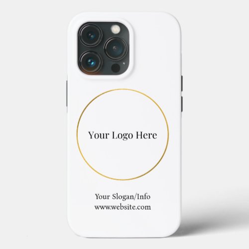 Business Logo  Modern Company Template iPhone 13 Pro Case