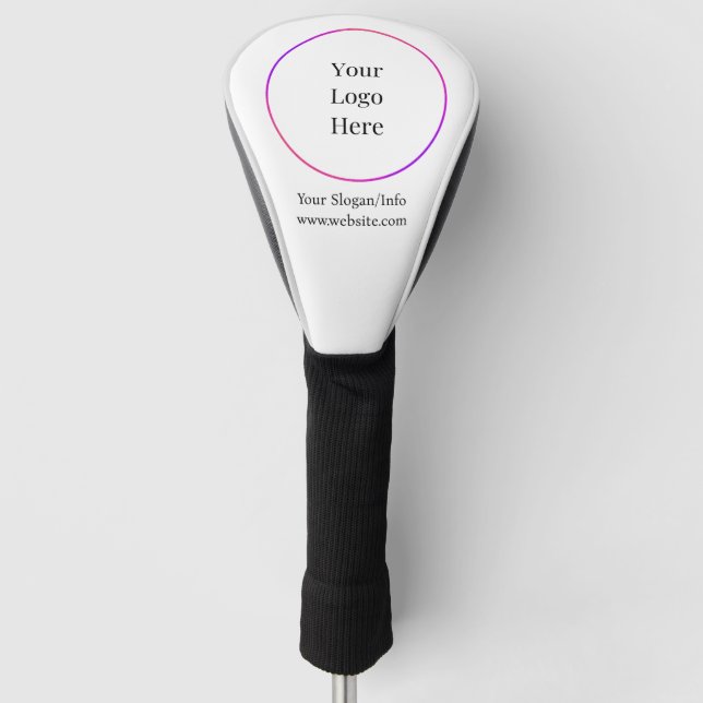 Business Logo | Modern Company Template Golf Head Cover (Front)