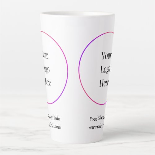Business Logo  Modern Company Template Latte Mug