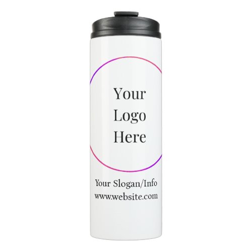 Business Logo  Modern Company Template Thermal Tumbler