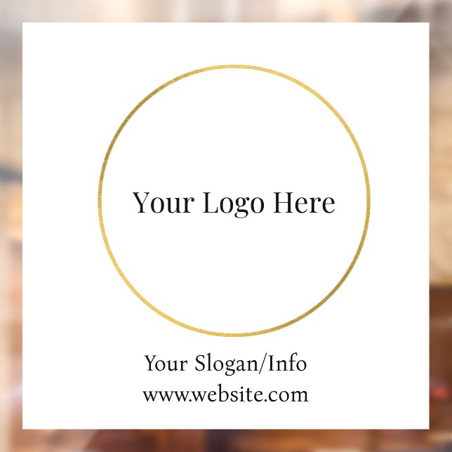 Business Logo | Modern Company Template Window Cling (Sheet 2)