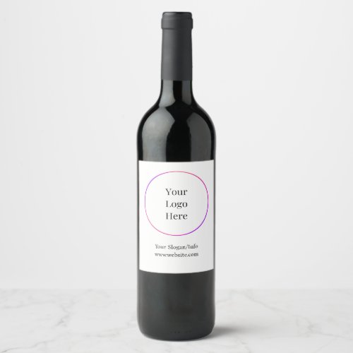 Business Logo  Modern Company Template Wine Label