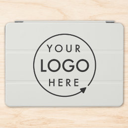 Business Logo | Modern Minimal Gray Professional iPad Air Cover