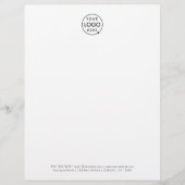 Business Logo | Modern Minimalist Clean Simple Letterhead (Front)