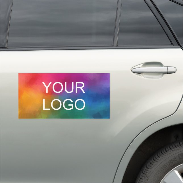 Business Logo Modern Minimalist Create Your Own Car Magnet (In Situ)