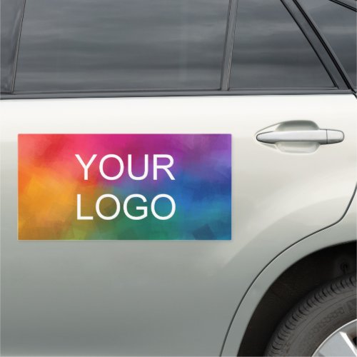 Business Logo Modern Minimalist Custom Template Car Magnet