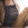 Business Logo | Modern Minimalist Navy Blue Apron