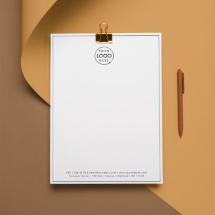 Business Logo   Modern Minimalist Simple Border Letterhead