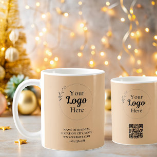 Business Logo modern orange Coffee Mug