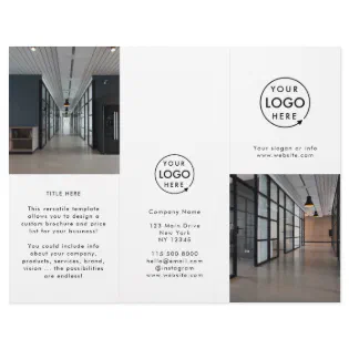 Business Logo | Modern Photo Trifold Brochure Business Logo | Modern Photo Trifold Brochure