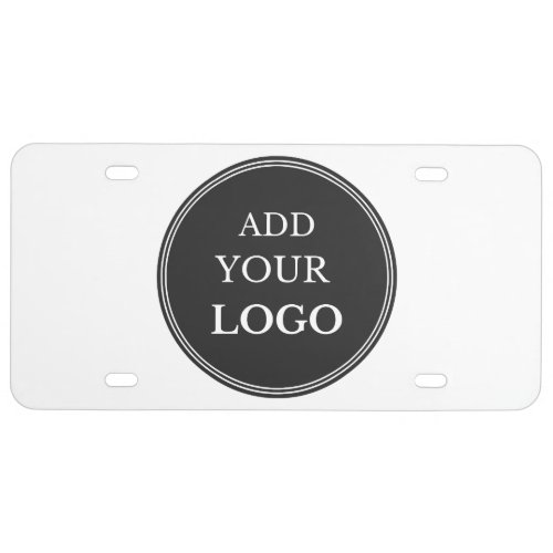 Business Logo Modern Professional Branded License Plate