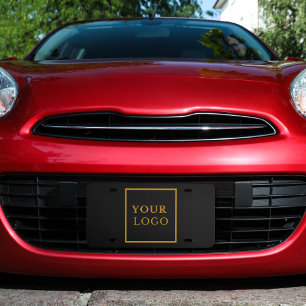 Business Logo Modern Professional Branded License Plate