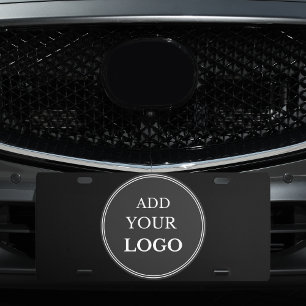 Business Logo Modern Professional Branded License Plate