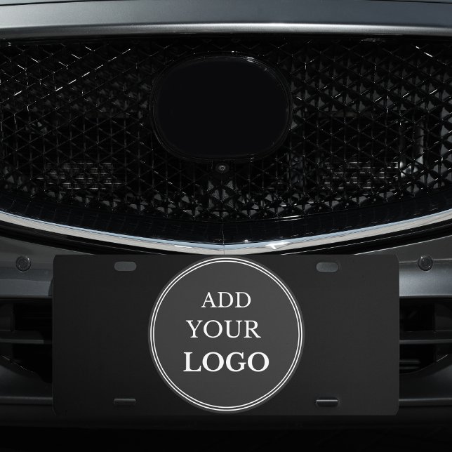 Business Logo Modern Professional Branded License Plate (Creator Uploaded)