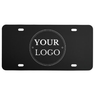 Business Logo Modern Professional Branded License Plate