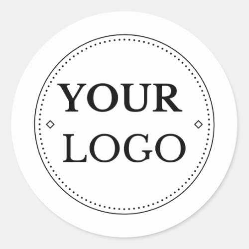Business Logo Modern Professional  Classic Round Sticker