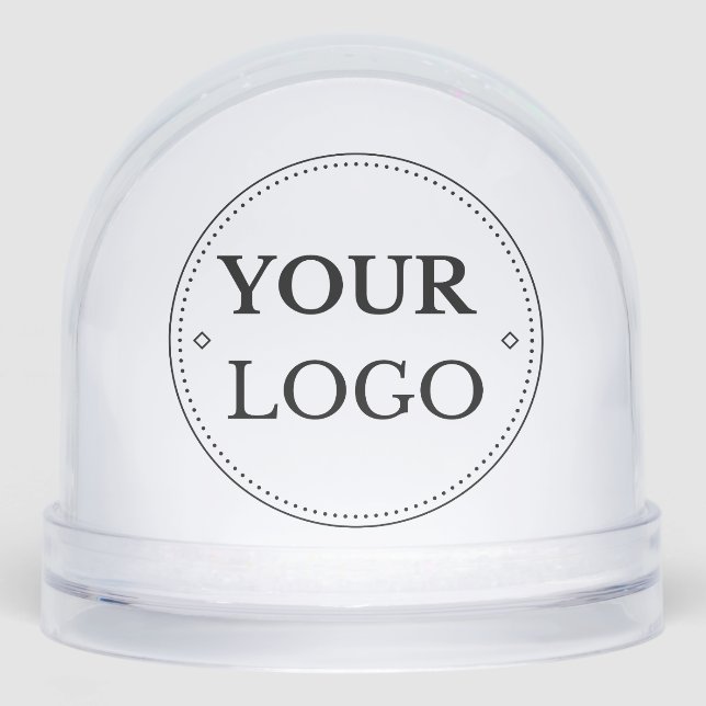 Business Logo Modern Professional  Snow Globe (Front)