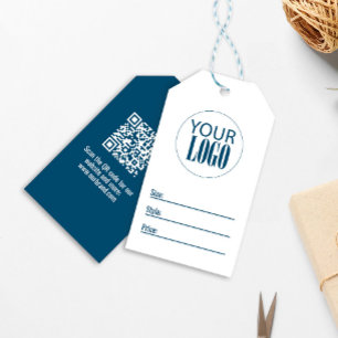 Business Logo Modern QR Code Price Tag