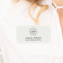 Business Logo | Modern Silver Grayscale Employee Name Tag