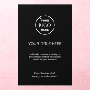 Business Logo   Modern Simple Black Promotional Wall Decal