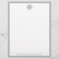 BUSINESS LOGO modern simple border pale gray