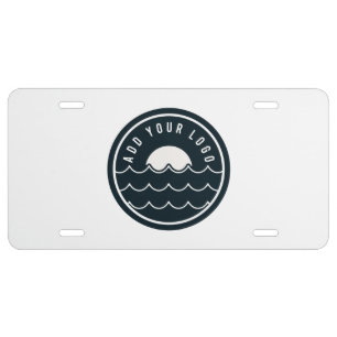 Business Logo Modern Simple Company Branded Fleet License Plate