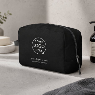 Business Logo Modern Stylish Trendy Black Dopp Kit