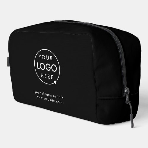 Business Logo Modern Stylish Trendy Black Dopp Kit