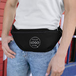 Business Logo Modern Stylish Trendy Black Fanny Pack<br><div class="desc">A simple black custom business template in a modern minimalist style which can be easily updated with your company logo and company slogan or info. If you need any help personalizing this product,  please contact me using the message button below and I'll be happy to help.</div>