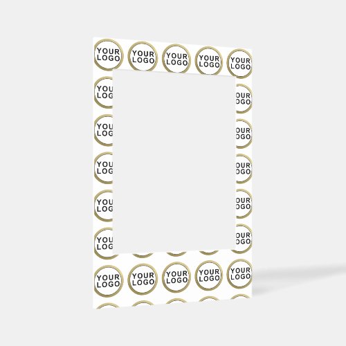 Business Logo Modern White Selfie Frame