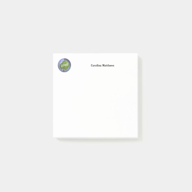 Business Logo Name 3x3 Post-it Notes (Front)
