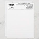 Business Logo Name Address Contact Info Letterhead<br><div class="desc">Custom Colors and Font - Your Business Office Letterhead with Logo - Add Your Logo - Image / Business Name - Company / Address - Contact Information / more - Resize and move or remove and add elements / image / text with customization tool. Choose / add your favorite text...</div>