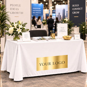 Business logo name brand color tablecloth
