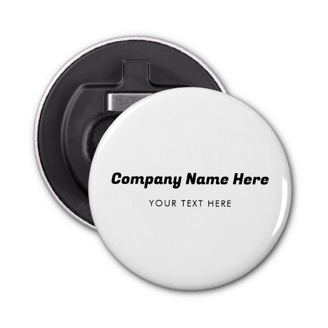 Business Logo Name Company Promotional Corporate Bottle Opener (Front)
