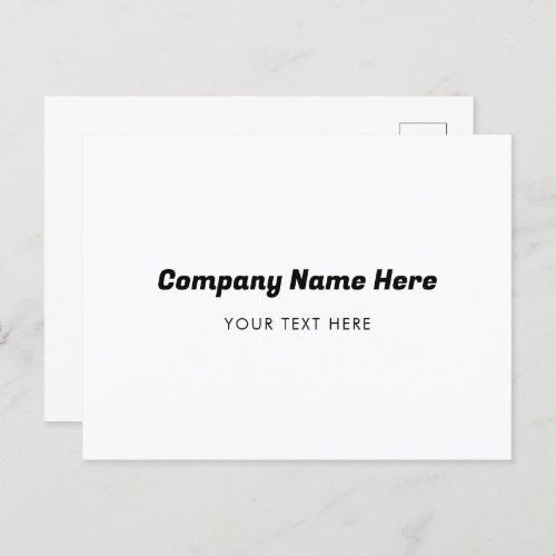 Business Logo Name Company Promotional Corporate Holiday Postcard