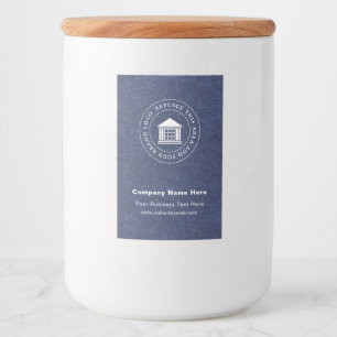 Business Logo Name Custom Food Container Label