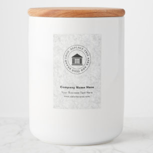 Business Logo Name Custom Food Container Label