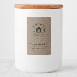 Business Logo Name Custom Food Container Label