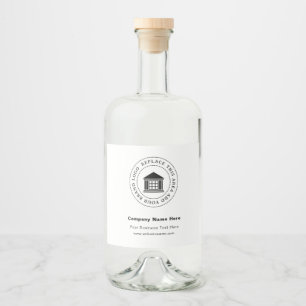 Business Logo Name Custom Liquor Bottle Labels