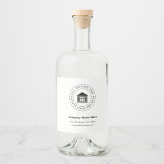Business Logo | Name | Custom Liquor Bottle Labels