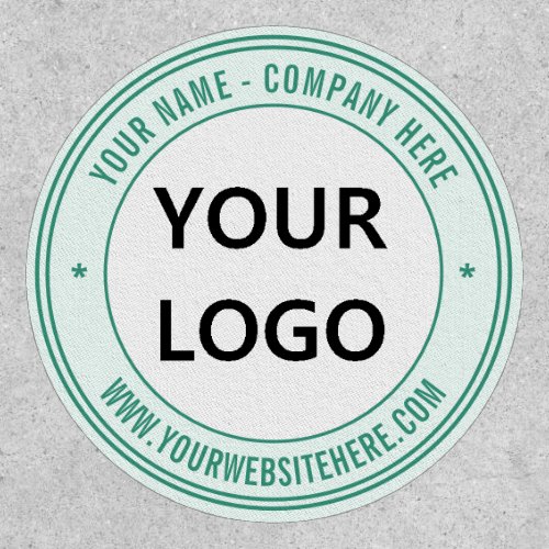 Business Logo Name Info Colors Promotional Patch