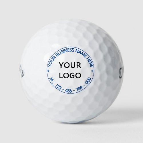 Business Logo Name Info Personalized Special Golf Balls