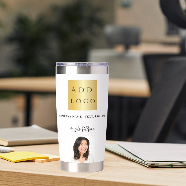 Business logo name signature photo brand color insulated tumbler (Creator Uploaded)