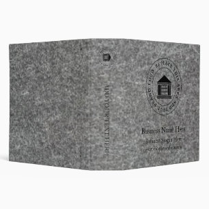 Business Logo Name Simple Custom 3 Ring Binder
