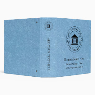 Business Logo Name Simple Custom 3 Ring Binder