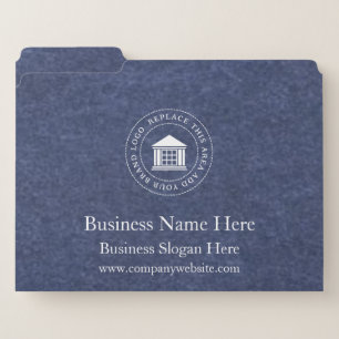 Business Logo Name Simple Custom File Folder