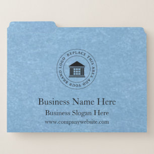 Business Logo Name Simple Custom File Folder